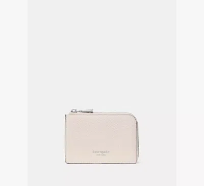 Kate Spade Mini Zip Card Case In Neutral