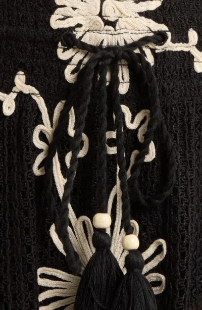 Ramy Brook Lauryn Floral Print Strapless Cover-up Dress In Black