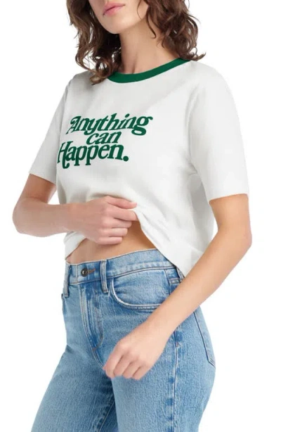 Favorite Daughter Anything Can Happen Contrast Binding Organic Cotton Graphic T-shirt In Multi