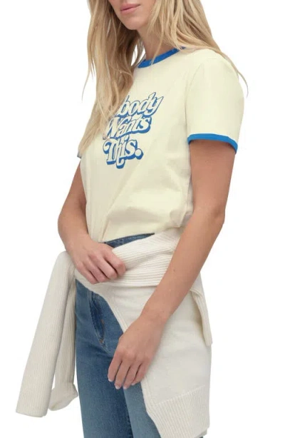 Favorite Daughter Contrast Binding Organic Cotton Graphic T-shirt In Neutral