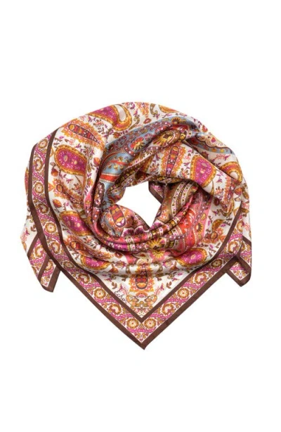 Echo Quadrant Paisley Square In Pink