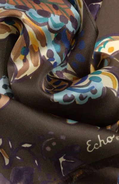 Echo Dreamy Paisley Silk Oblong Scarf In Green