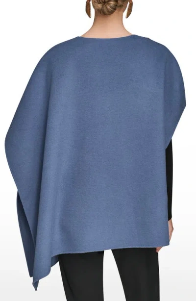 Donna Karan Pullover Cape In Gray