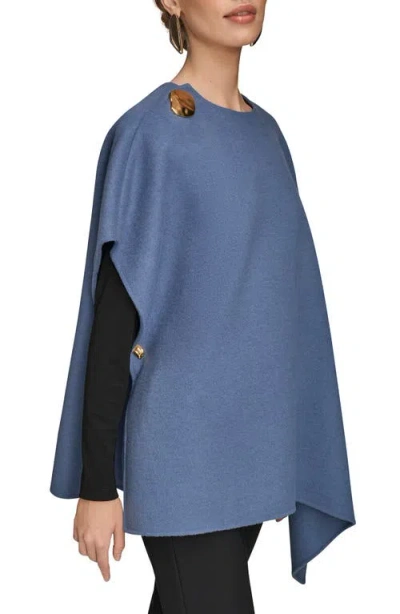 Donna Karan Pullover Cape In Gray