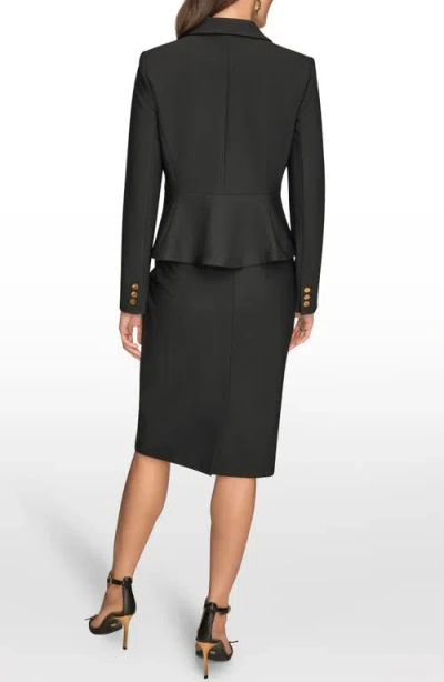 Donna Karan New York Peplum Blazer In Black