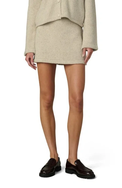 Joe's Jeans The Lennon Wool Blend Sweater Mini Skirt In Neutral
