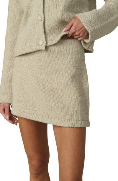 Joe's Jeans The Lennon Wool Blend Sweater Mini Skirt In Neutral