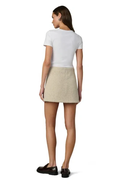 Joe's Jeans The Lennon Wool Blend Sweater Mini Skirt In Neutral