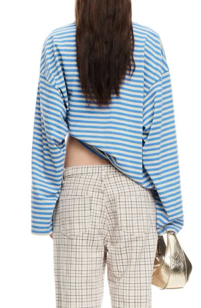 Lioness Bloom Long Sleeve Top In Blue