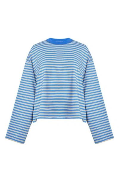 Lioness Bloom Long Sleeve Top In Blue