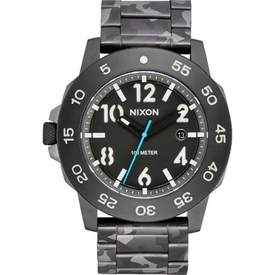 Nixon Smyth 44 Bracelet Watch, 44mm In Black
