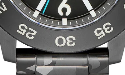 Nixon Smyth 44 Bracelet Watch, 44mm In Black