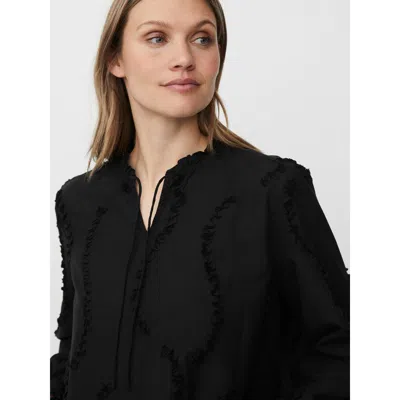 Masai Copenhagen Madolvira Ruffle Detail Blouse In Black
