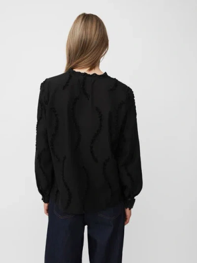 Masai Copenhagen Madolvira Ruffle Detail Blouse In Black