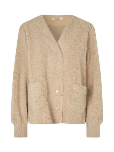 Masai Copenhagen Majunte V-neck Long Sleeve Jacket In Neutral