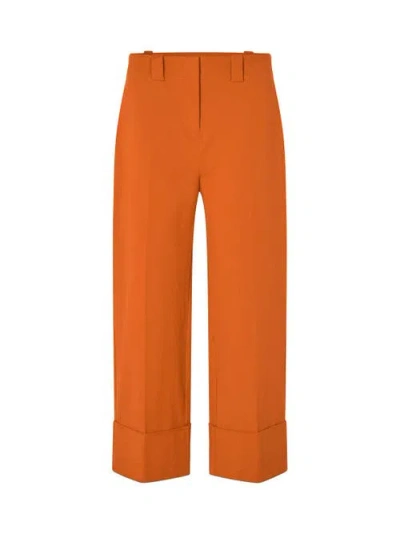 Masai Copenhagen Cropped Loose Leg Pants In Brown