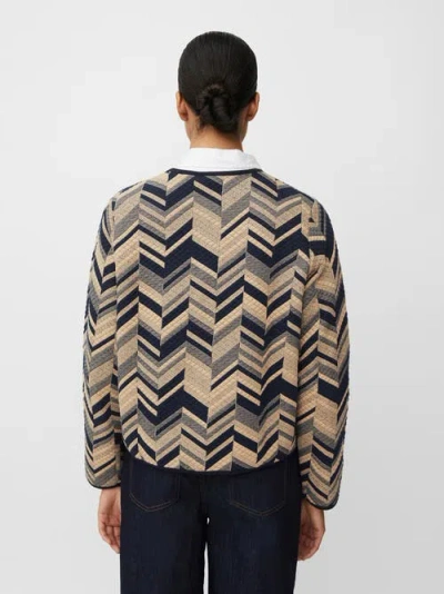 Masai Copenhagen Majuanta Long Sleeve Round Neck Jacket In Black