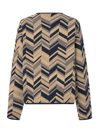 Masai Copenhagen Majuanta Long Sleeve Round Neck Jacket In Black