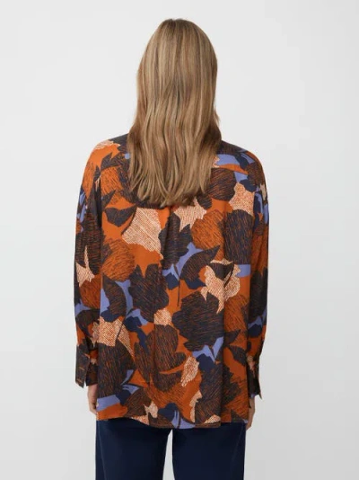 Masai Copenhagen Maifo Long Sleeve Collared Shirt In Brown