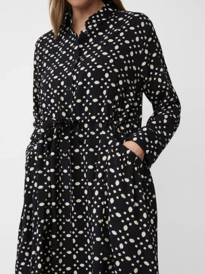Masai Copenhagen Manovany Long Sleeve Shirt Midi Dress In Black