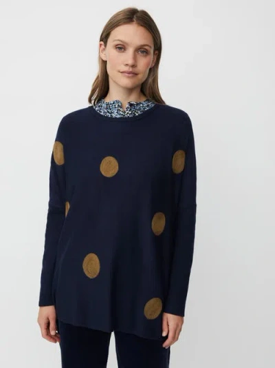 Masai Copenhagen Long Sleeve Round Neck Knit Jumper In Blue