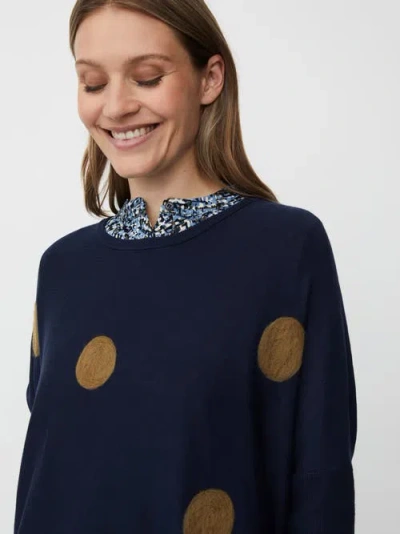 Masai Copenhagen Long Sleeve Round Neck Knit Jumper In Blue