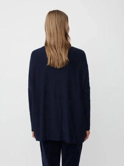 Masai Copenhagen Long Sleeve Round Neck Knit Jumper In Blue