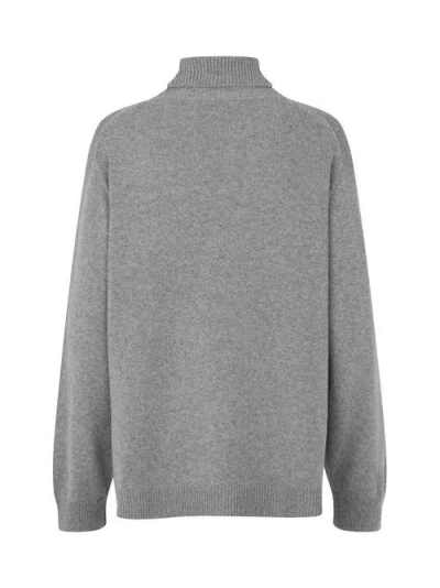 Masai Copenhagen Mafaricka Long Sleeve Roll Neck Sweater In Gray