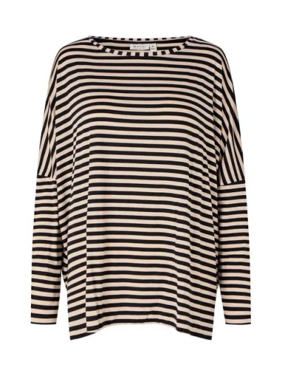 Masai Copenhagen Mabarr Long Sleeve Loose Fit Top In Black