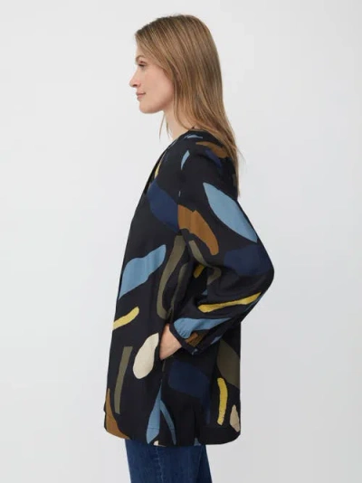 Masai Copenhagen Magenevra Long Sleeve V-neck Tunic In Black