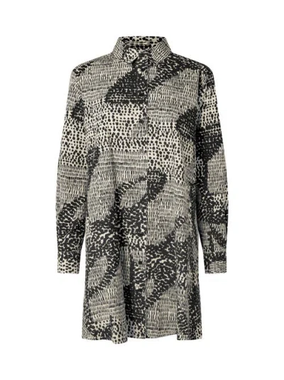 Masai Copenhagen Maingebeth Loose Fit Longline Shirt In Black