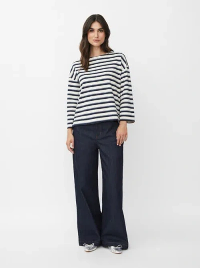 Masai Copenhagen Wide Leg Button Fastening Jeans In Blue