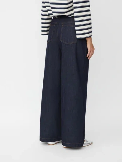 Masai Copenhagen Wide Leg Button Fastening Jeans In Blue
