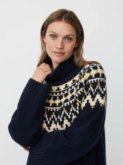 Masai Copenhagen Long Sleeve High Neck Knit Sweater In Black