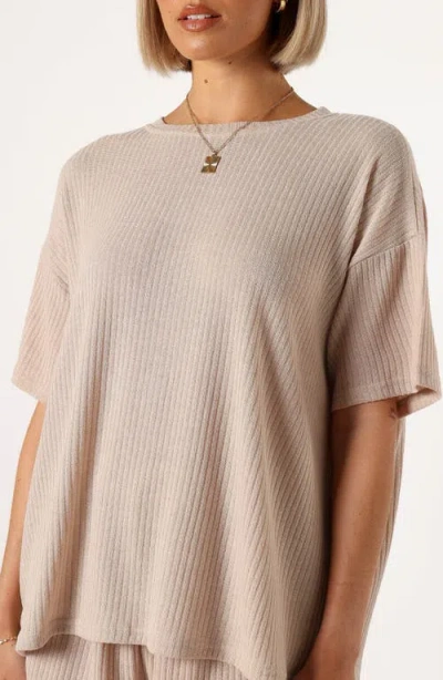 Petal And Pup Petal & Pup Granger Knit Top & Shorts Set In Brown