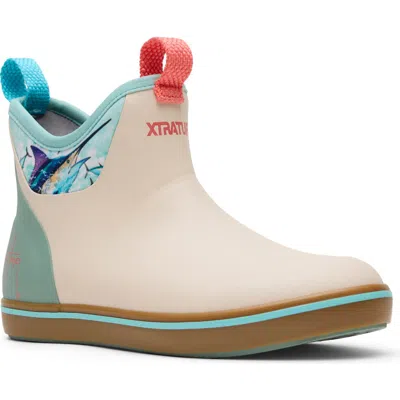 Xtratuf X Guy Harvey Waterproof Ankle Deck Boot In Pink