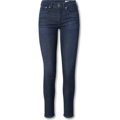 Rag & Bone Epic Cate Mid Rise Ankle Skinny Jeans In Hillcrest In Blue