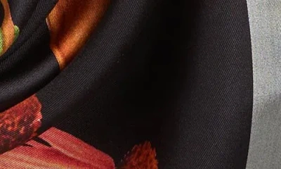 Echo The Botanists Collection Silk Scarf In Multi