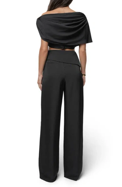 Jluxlabel Executive High Waist Pants In Black