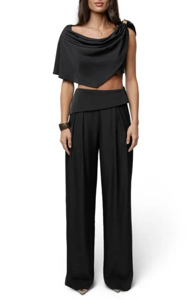 Jluxlabel Executive High Waist Pants In Black
