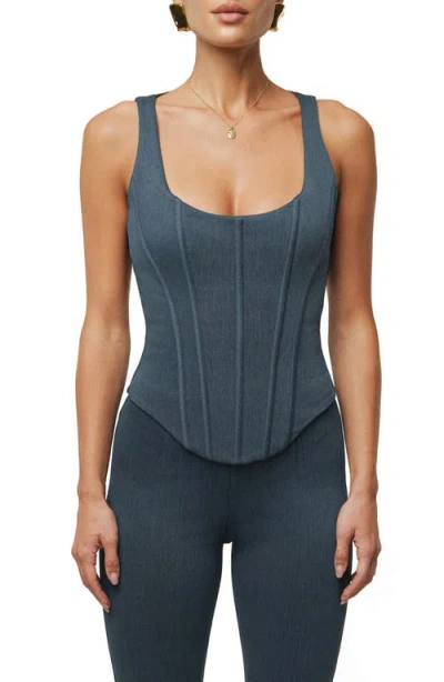 Jluxlabel Sierra Denim Sleeveless Top In Blue