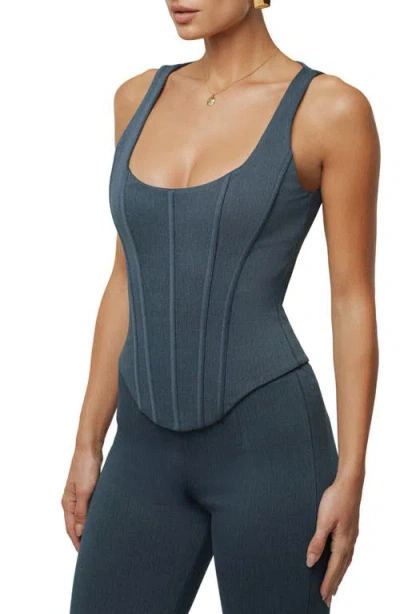 Jluxlabel Sierra Denim Sleeveless Top In Blue