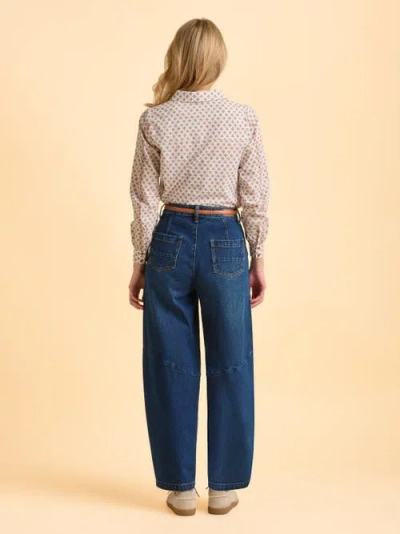 Brakeburn Tarja Long Sleeve Printed Shirt In Neutral