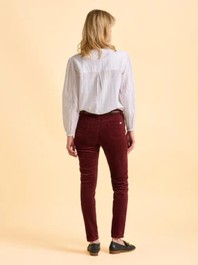 Brakeburn Angelica Long Sleeve Round Neck Shirt In White