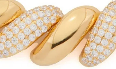 St. Moran Pavé Twist Necklace In Gold