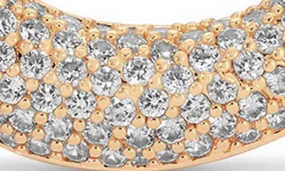 Ettika Pave Open Circle Drop Earrings In Gold