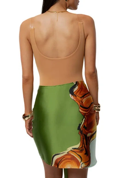 Jluxlabel Golden Shores Cover-up Sarong In Green