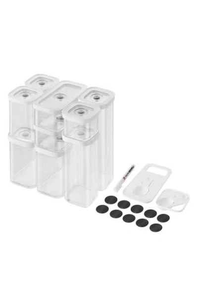 Zwilling Fresh & Save 12-piece Cube & Vacuum Pump Set In Transparent