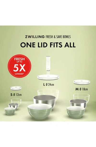 Zwilling Fresh And Save 3 Piece Stainless Steel Vacuum Bowl Set In Metallic