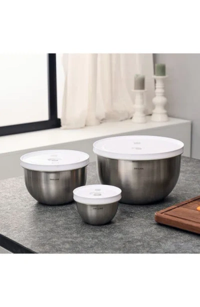 Zwilling Fresh And Save 3 Piece Stainless Steel Vacuum Bowl Set In Metallic
